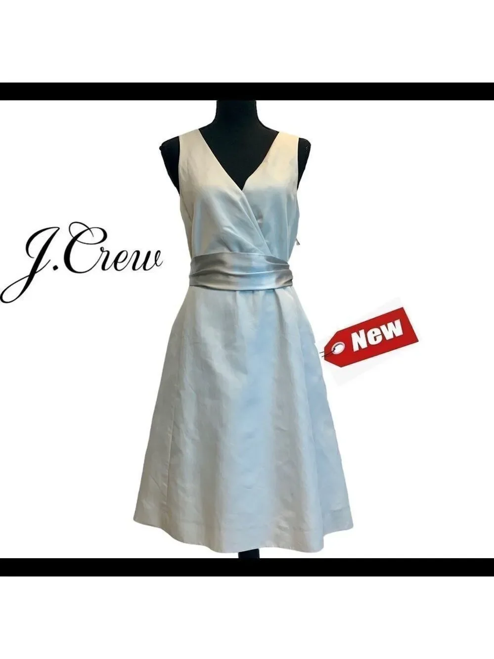 J. Crew special occasion and parties dress light beige/gray Sz8 NWT